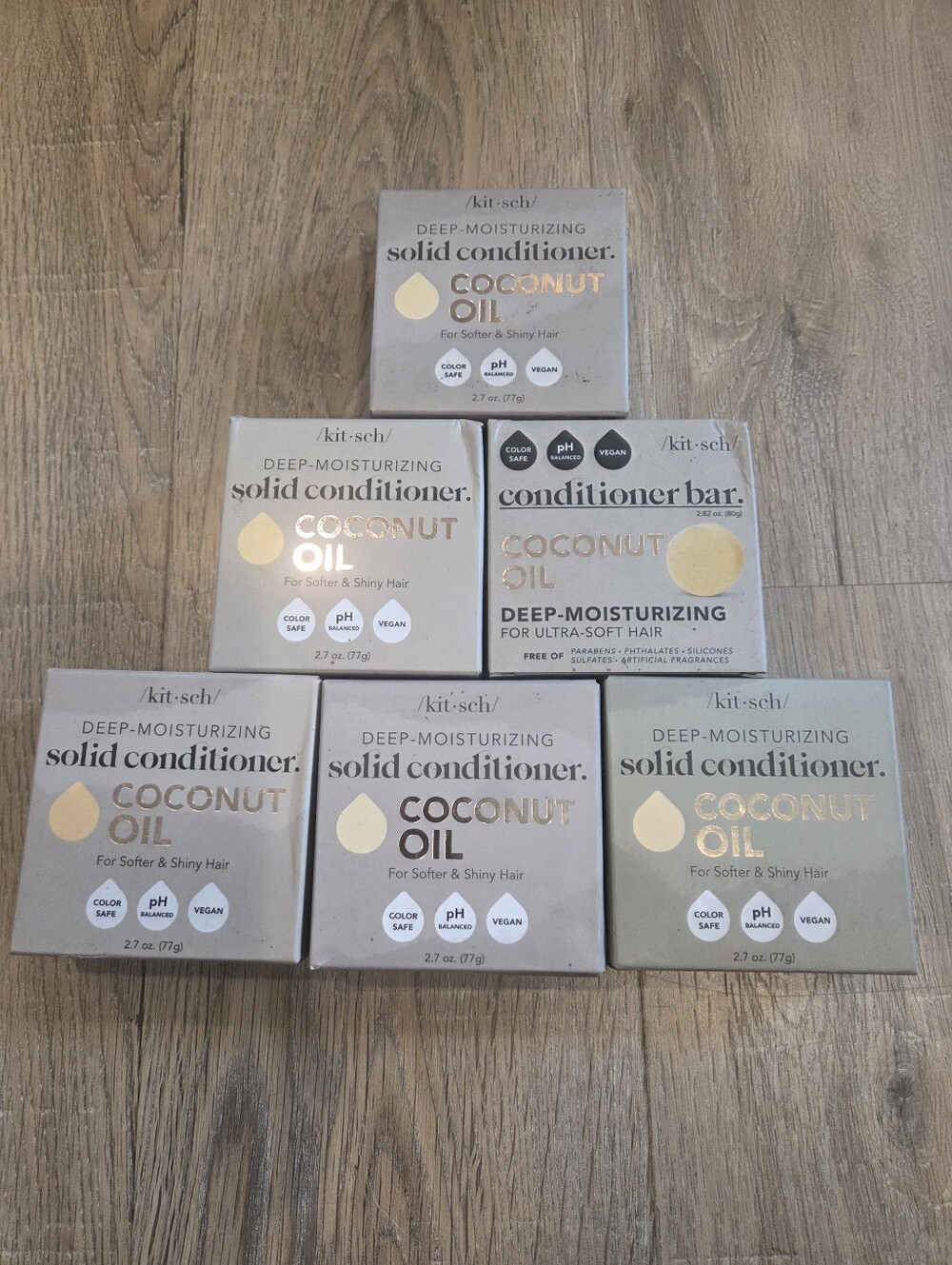 Kitsch Lot 6 Deep Moisturizing Cocunut Oil Bars White Tea Cocunut